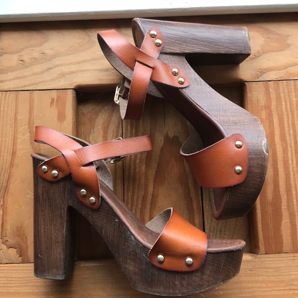 Chunky platform heels
